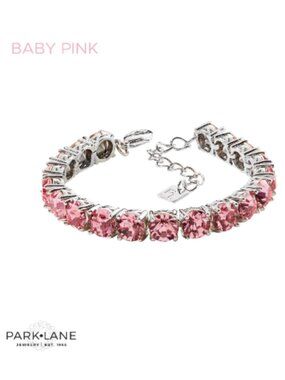 Park Lane Baby Pink Crystal Tennis Impression Bracelet